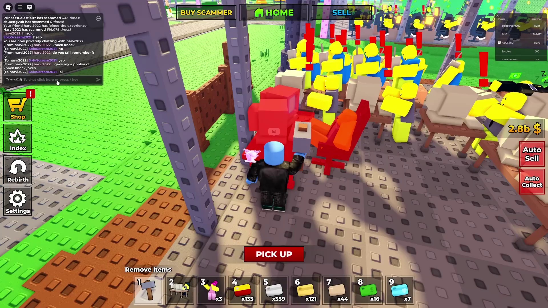 The Grind: Collecting and Interacting